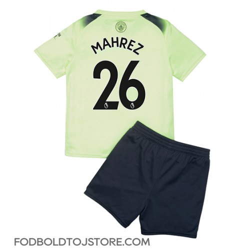 Manchester City Riyad Mahrez #26 Tredje sæt Børn 2022-23 Kortærmet (+ Korte bukser)